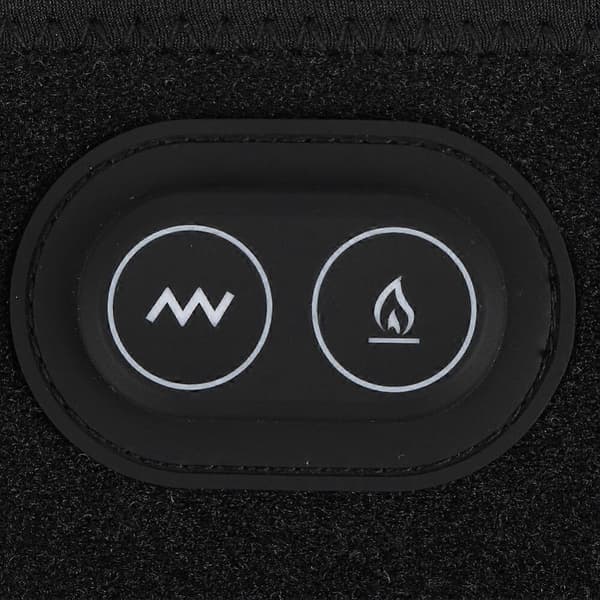 GETIT Varme Vibrations Taljebælte, Sort, Passer til 72-120 cm talje, 3 Varmeniveauer