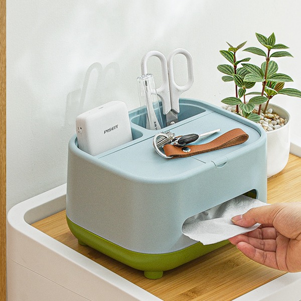 Radio Tissue boxs ,Art Tissue Box ,Multifunktionell ansiktsvävnadslåda Skrivbordsdekoration för badrum Toalettbord Sovrum Byråer Kök