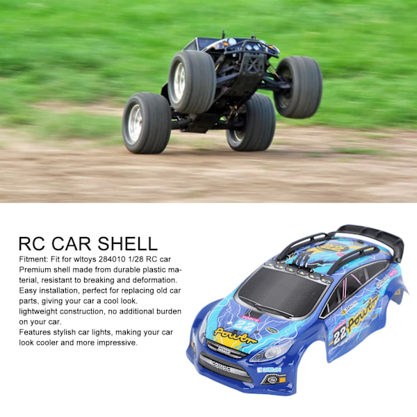 RC-bilskal i plast, lätt att byta ut, lättviktig RC-bildelar för Wltoys 284010 1/28 RC-bil