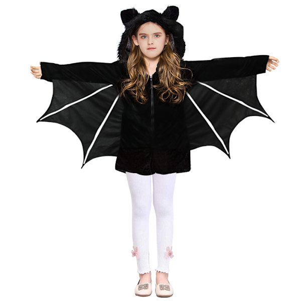 Børne Fleece Bat Kostume Børne Fuzzy Flying Bat Kostume