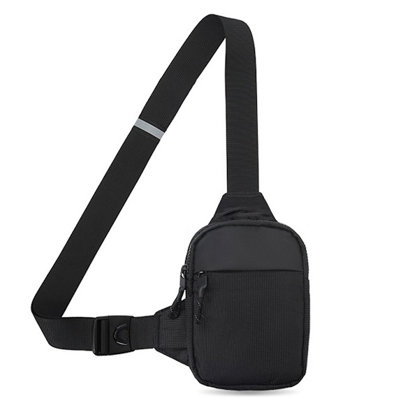 Mini Crossbody Bag Running Dubbla Fack Vattentät Löpning Träning Vandring Cykling Resor