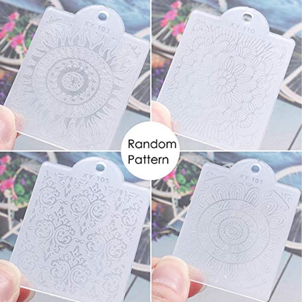 Dobbelthodet neglestempel, silikon stempel gelé, transparent