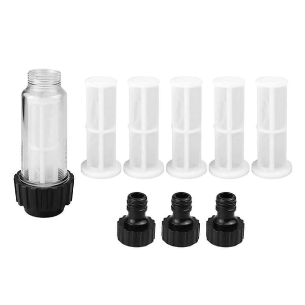 GETIT Vattenfilter kompatibelt med husbilar, vattenfilter, trädgårdsslang, 3/4 tums vattenfilter, vattenfilterset trädgårdsbevattning
