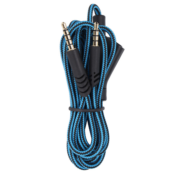 Reservekabel med innebygd volumkontroll og uten innebygd dempingskontroll for Astro A10 A40TR Gaming Headset (dempingsfunksjon blå)