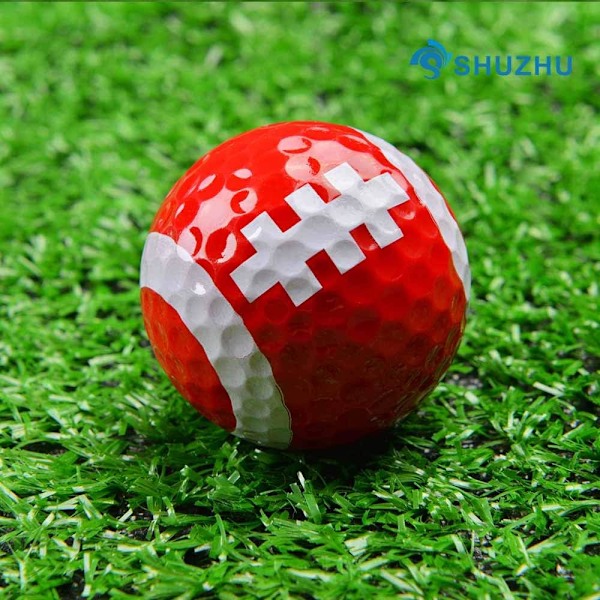 Fotbollsgolfbollar, 6 st Färgade Timmar av Skoj för Golfaccessoarsamlingen