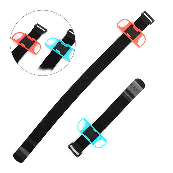 Säädettävä elastinen urheilutanssi rannehihna jalkaremmi Switch Ring Fit Adventure -pelilisävarusteille