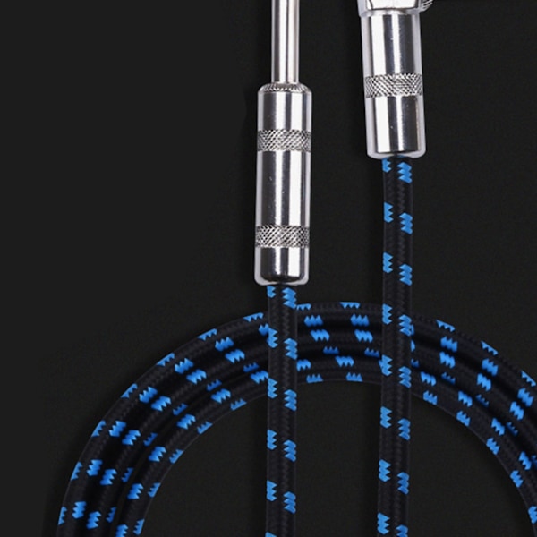 Ljudinstrumentkabel 3m 9.8ft Gitarrkabel Sladd Skärmning Brusreducering för Elgitarr Bas