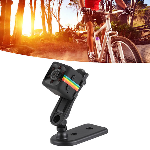 Mini Actionkamera 1080P Nattvision Loopinspelning Bärbar DV Sportkamera för Utomhusbruk