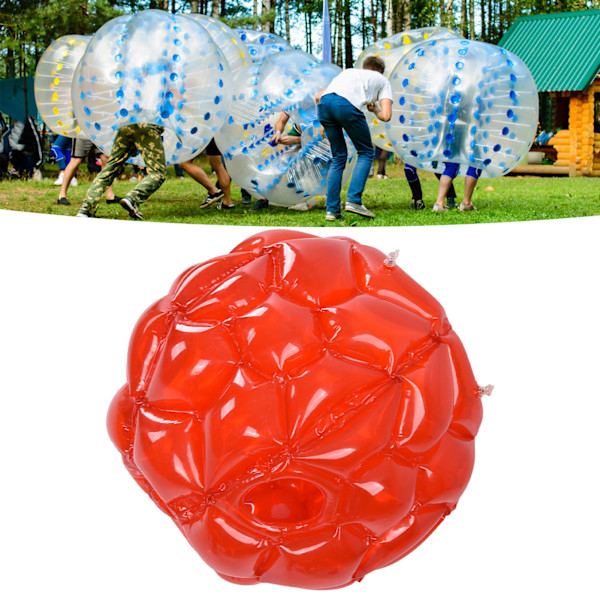 Oppblåsbar Bumper Ball 23,6 tommer Foldbar Bærbar Kroppsboble Ball for Familietreff Spill Grilling Bursdager