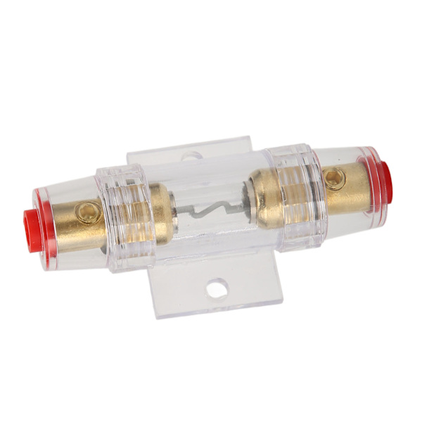 Bilstereo enkelt in-line AGU-sikringholder 60A høy temperaturbestandig for 4AWG 8AWG-ledning