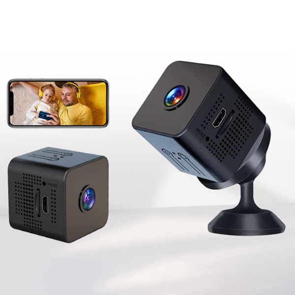 Mikroövervakningskamera, 4K Ultra HD Mini Spionkamera, Osynlig Mörkerseende För Diskret Övervakning, Långvarigt Batteri Stöder Förlängd Användning