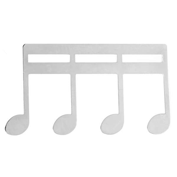 Musik Bog Klip Metal Bærbar Bog Side Holder Klip til Klaver Guitar Noder Stativ Sølv