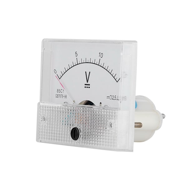 DC 0-15V DC Analog 85C1 Ström- och Spänningsmätare Spänning 2,5 Noggrannhet Spännings Analog Voltmeter Panel