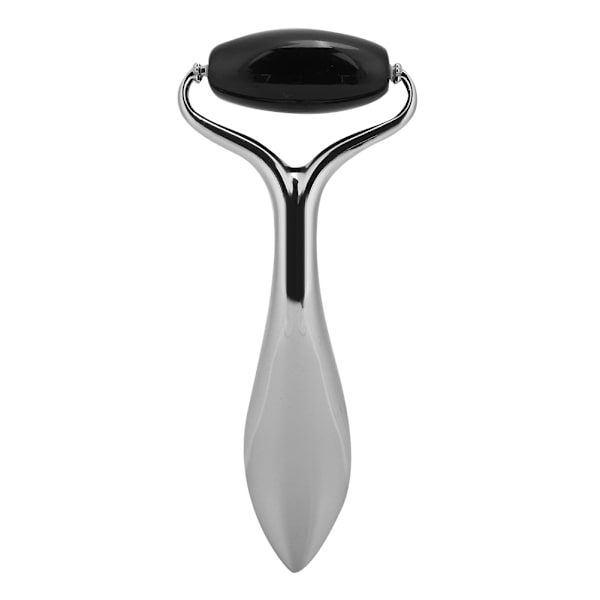 Jadestone Roller Ansiktsmassageapparat Hudåtstramning Antirynkor Ansiktslyftande Massageinstrument (Obsidian)