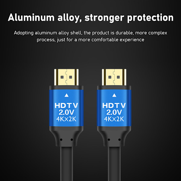 HD Multimedia Interface 2.0-kabel Interferensbestandig 4Kx2K HDTV 2.0V-kabel til computerskærm Projektor TV
