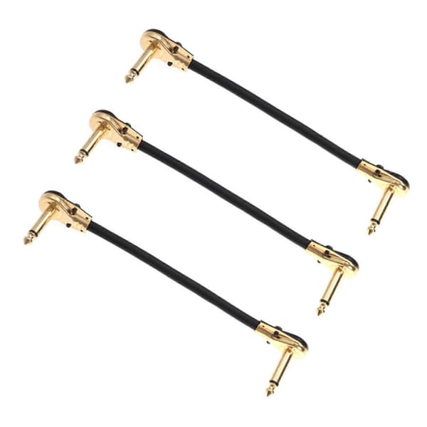 GETIT Gitarr Patchkablar Professionella Patchkablar Kompatibla med Gitarrpedaler Lågt Brus Bra Kvalitet Gitarr Patchkabel Rät Vinkel