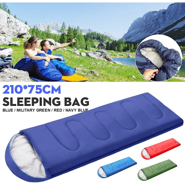 Vattentät Sovsäck för Camping, Kompakt & Portabel 3 Säsonger för Äventyr Inomhus & Utomhus, Hållbar Lättvikt med Kompressionssäck, Polyester