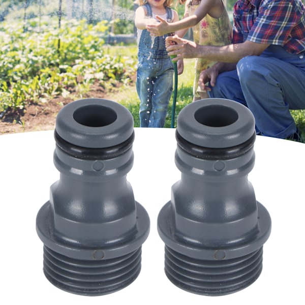 2Pcs G1/2 Male Thread Quick Connector Nipple Garden Hose Tap Nipple Adapter Irrigation Tool