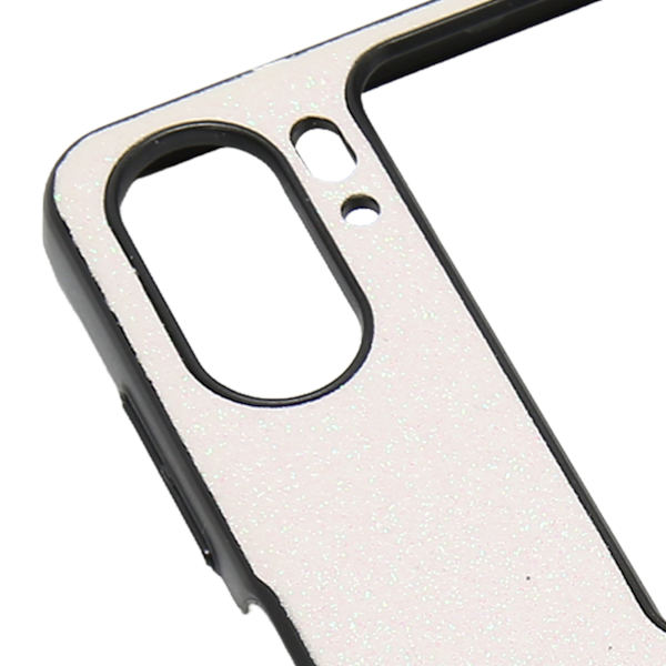 Fällbar telefonfodral ABS skyddande glänsande telefonfodral Anti-fall fodral för Find N2 Flip Vit