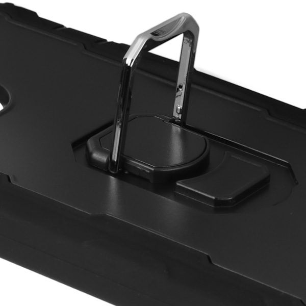 Reptålig pansaröverdrag med stativ för mobiltelefoner IPhone 13 Pro Max Armor Protect Case (svart svart)