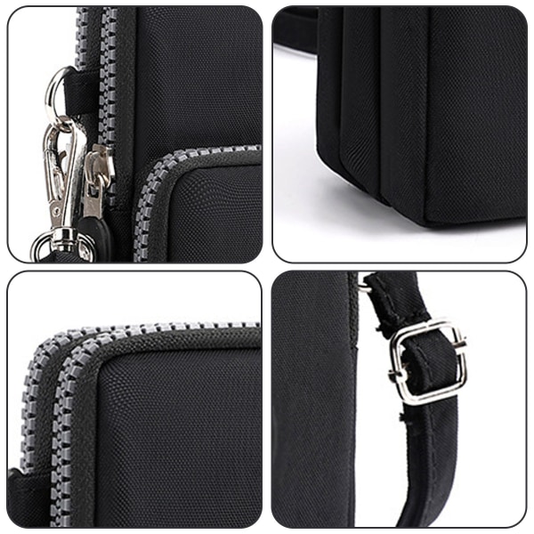 Universal Crossbody Pung Telefon Taske til Kvinder Mini Skulder Arm Taske Mobiltelefon Pung, 17*9*5cm