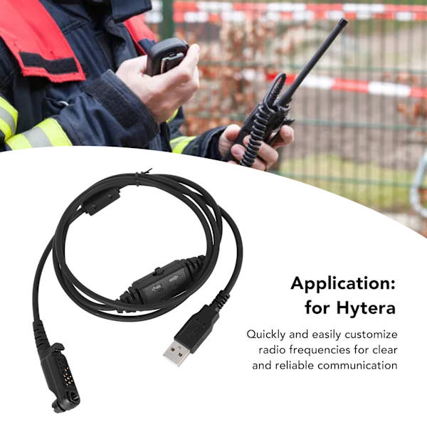 USB-programmeringskabel for Hytera toveis radio med brukervennlig følsom walkie-talkie