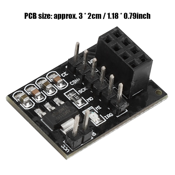 10PCS 3.3V 8Pin NRF24L01+ Trådlös Modul Pinboard Socket Adapter Modul Board