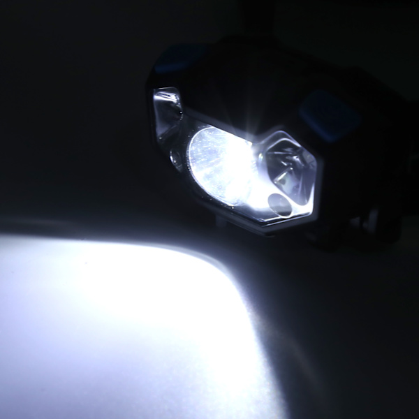 Kraftfull LED-pannlampa med sensor, uppladdningsbar utomhuslampa