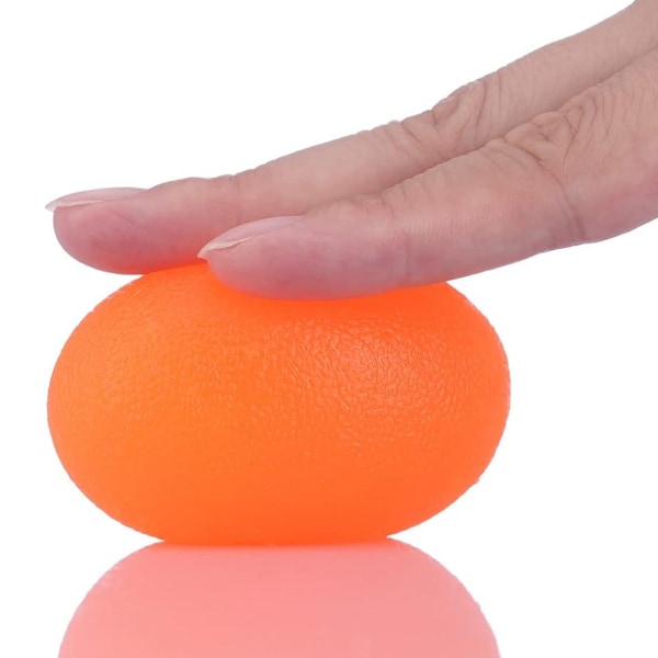 Handtränare med reducerat motstånd, slät yta, icke-allergenisk polymer, värmbar, stressreducerande, flera styrkenivåer, latexfri för hand