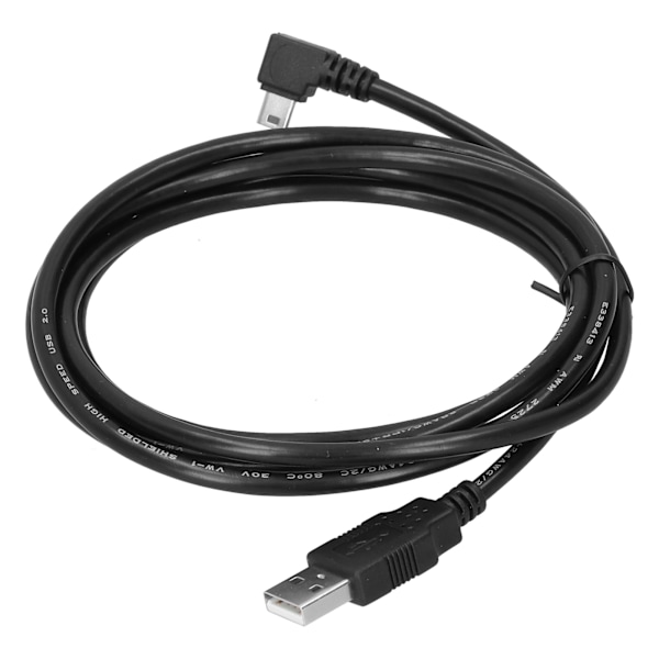 Vänster armbågsdatakabel USB2.0 hane till Mini USB hane hårddisktillbehör U2-057-LE-1.8M