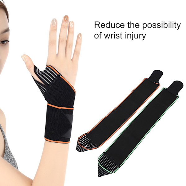 2 st handledsstöd bandage högelastisk fitness handledsskydd bandage handledsskydd