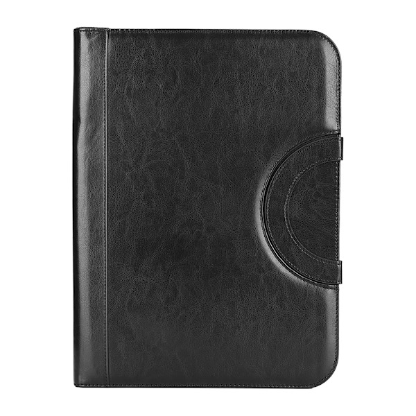 A4 PU-blixtlås Business Portfolio Multifunktionell Konferensdokumentmapp Organisatör för kort Tablet-filer