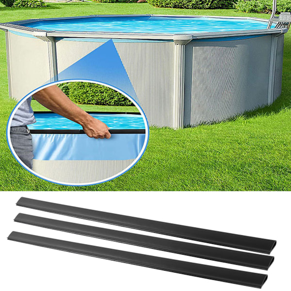 Fästlister Pool Liner Clip för Runda Eller Ovala Pool Liners Överlappande Pool Liner Ersättning 38ST