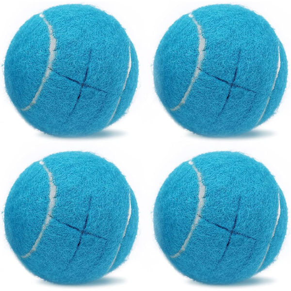4 stk. forudskårne tennisbolde til møbelben og gulvbeskyttelse