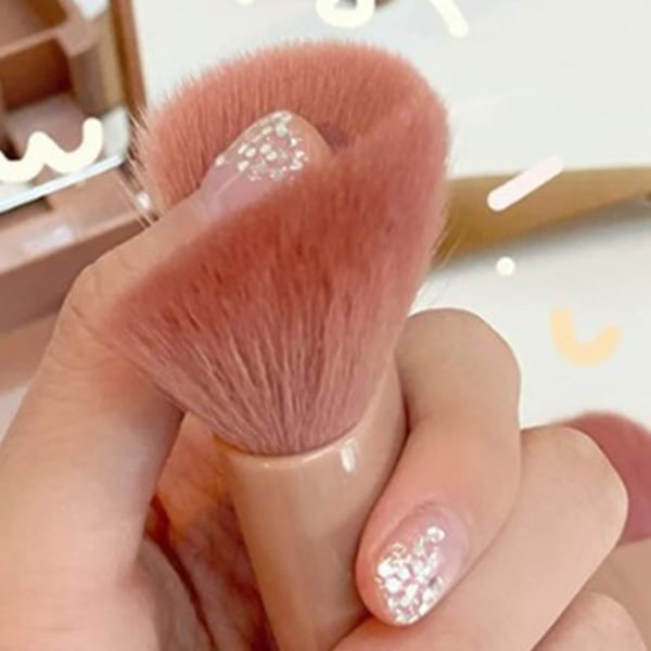 5 st Mini Make Up Borste Artificiell Fiber Bärbar Mjuk Komplett Funktion Resa Kosmetisk Borste Set