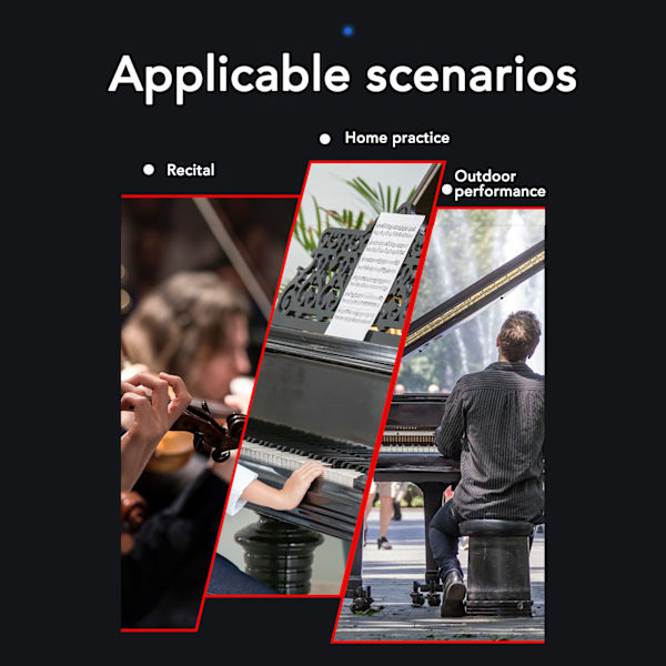 Trådløs sidevenderpedal Bluetooth genopladelig lydløs musik sidevender til tablet smartphone