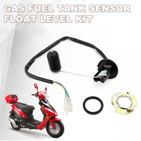 3-pins drivstofftanknivåsensor gummimåler senderenhet for GY6 50 60 80CC motor scooter motorsykkel