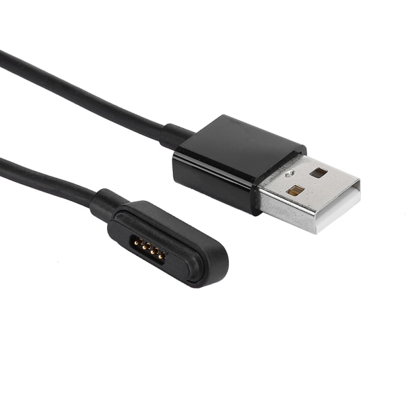 1m/3,3ft Smart Watch Magnetisk Oplader Opladning Datakabel Sort til Asus ZenWatch 2