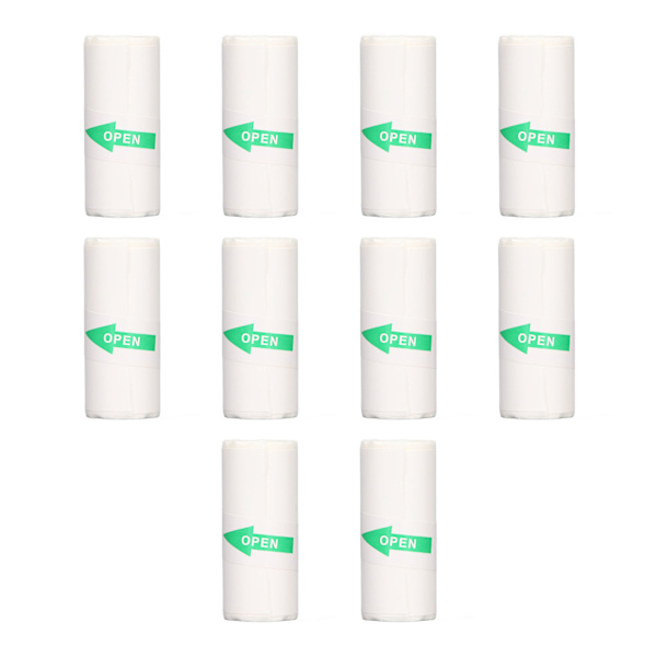 10 rullar termiskt skrivarpapper, bärbart termiskt självhäftande miniskrivarpapper för etiketter, felaktiga frågor, foton 57x25mm