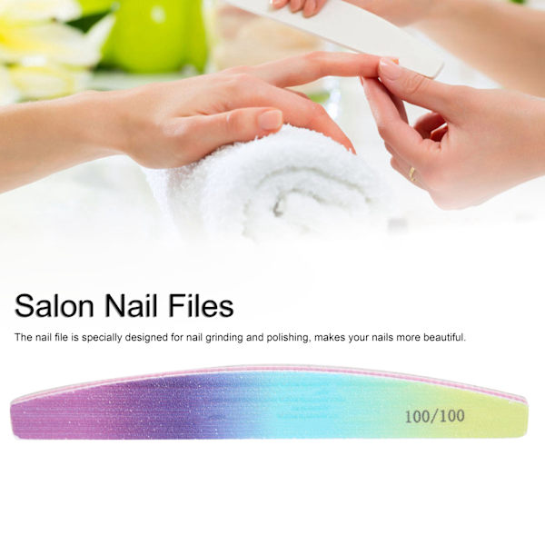 Professionelle neglefile Vaskbare dobbeltsidede neglefile Manicure Pedicure Neglebufferfiler 100/100