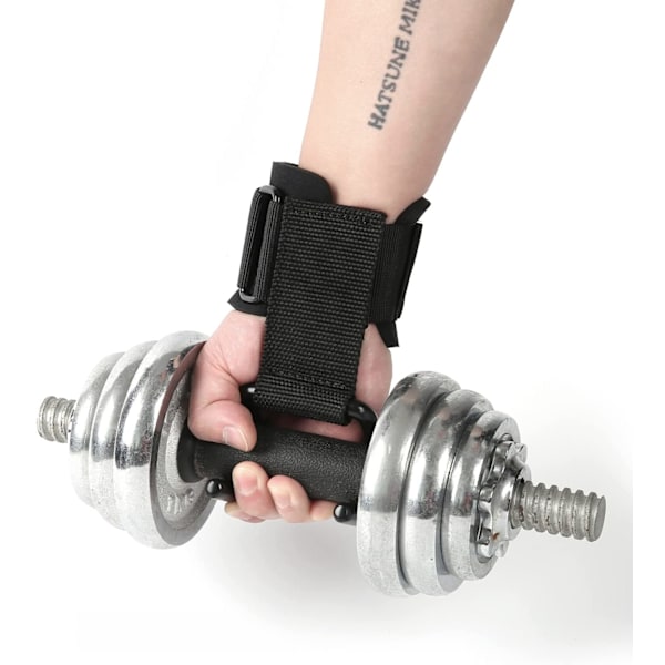 Tyngdlyftningshandskar för gym, bekvämt handledsstöd med kraftig rem för att förbättra greppstyrkan under träningspass, unisex