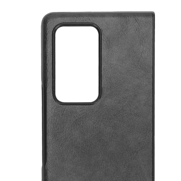 Samsung Galaxy Z Fold 2 -puhelimen nahkainen suojakotelo, suojaava kotelo, putoamissuoja (musta)