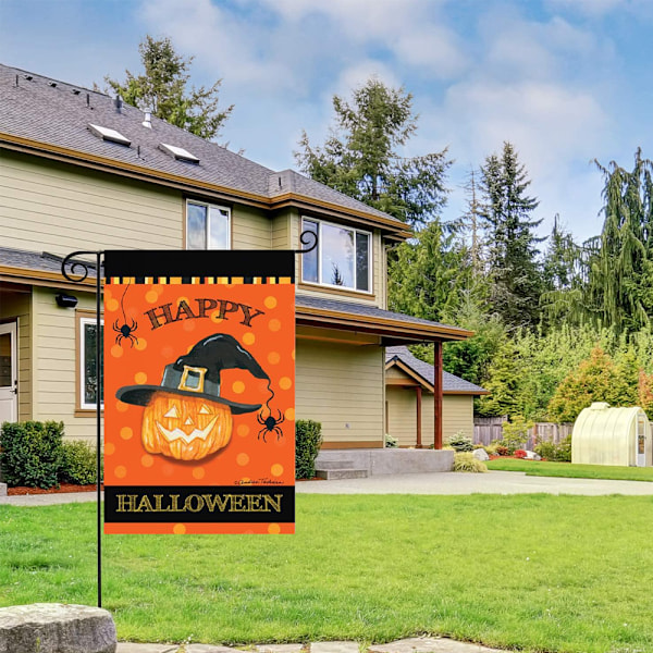Burlap Vertical Double Sided, Trick or Treat Garden Flag Vertic