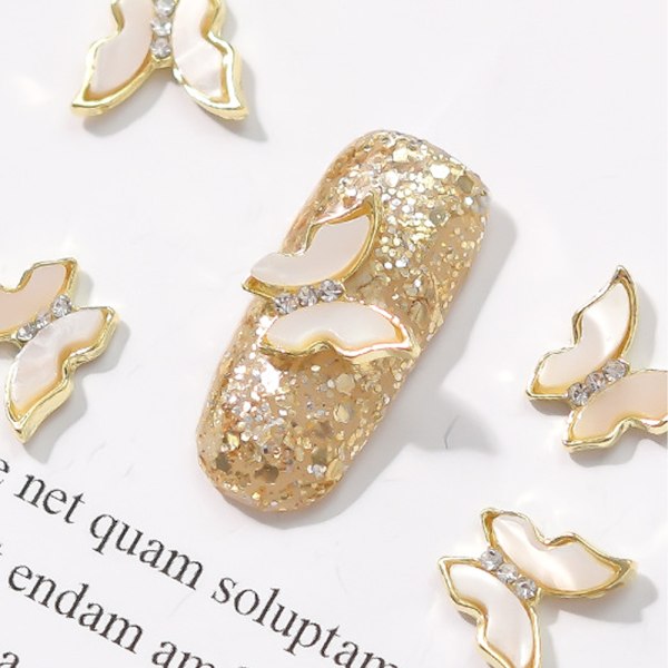 3D Nagelkonst Fjäril Nagelkonst Strass Diamant Glitter shape1