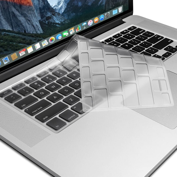 TPU-tangentbordsskydd för MacBook Air/Pro/Retina 13/15/17 tum (A1314) Släppt tangentbordsskydd Display US-version Ultratunn skyddande hud