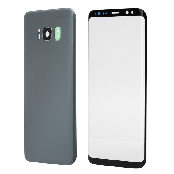 Mobiltelefon Bagside Glas Cover Forside Skærm Glas Linse Udskiftningssæt til Samsung S8