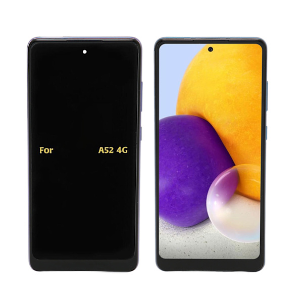 6,7 tommer organisk LED-skærm udskiftning med fingeraftrykssensor til Samsung Galaxy A72 5G 4G SM A725 SM A725M DS Blå