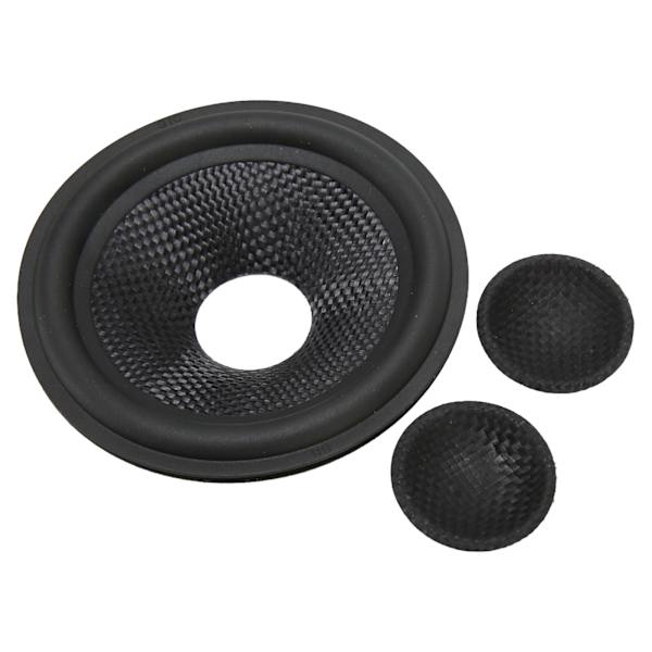 Pappershögtalarkon Drum Paper 1 tum innerdiameter Gummi Surround Subwoofer Koner Drum Paper för 4 tum högtalare