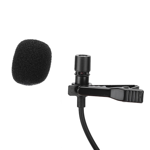 3 st Mobiltelefon Lavalier Clip-on Kapacitans Mikrofon MIC 3,5 mm AUX Utrustning