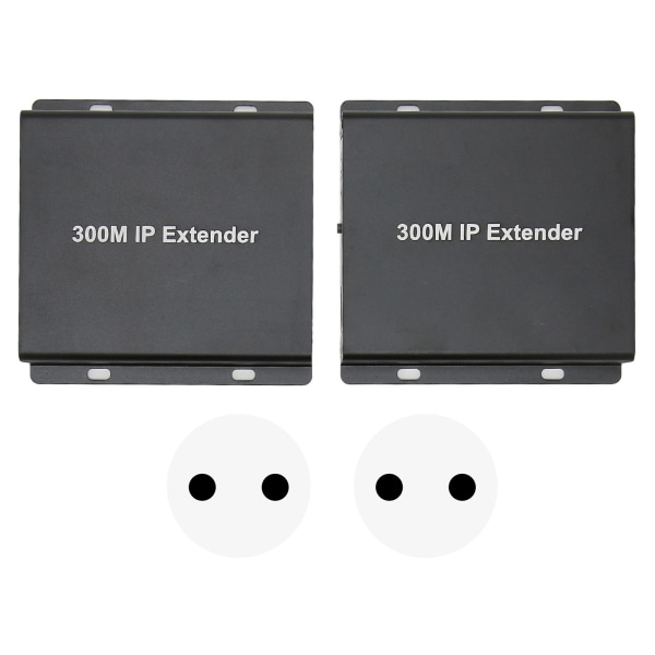 300M IP-forlenger HD 1080P HD Multimedia Interface over CAT5e/6/7 direkte 1 til 1 forlenger IP-sender mottaker 100‑240V EU-plugg